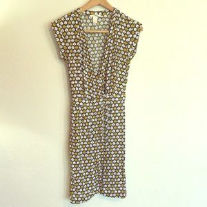 H&M Yellow & White Wrap Dress